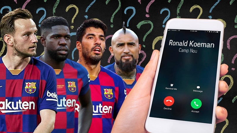 HLV Koeman gọi điện ‘đuổi’ Luis Suarez, Vidal khỏi Barca