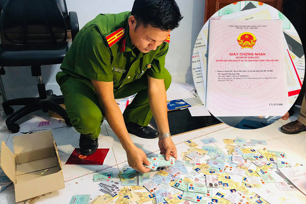 Bộ Công an triệt phá đường dây làm giả sổ đỏ, thẻ nhà báo