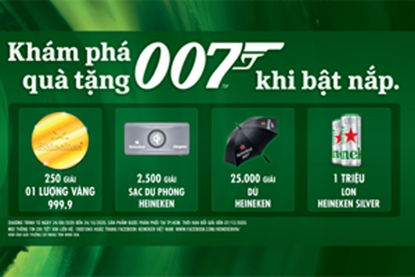 Ra mắt phiên bản giới hạn Heineken® James Bond