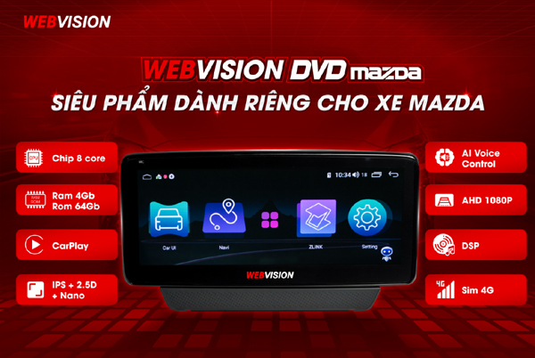 Ra mắt màn hình tích hợp hệ điều hành Android 8.1 cho xe Mazda