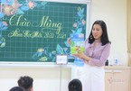 Học sinh lớp 1 trong buổi học đầu tiên theo chương trình phổ thông mới