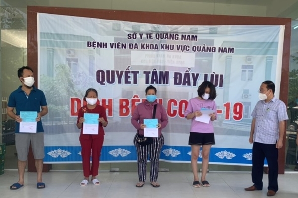 Bốn bệnh nhân Covid-19 ở Quảng Nam khỏi bệnh, xuất viện về nhà