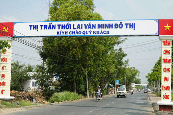 Huyện Thới Lai đạt chuẩn nông thôn mới