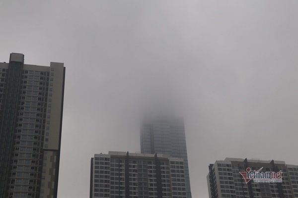 Saigon covered with dense fog