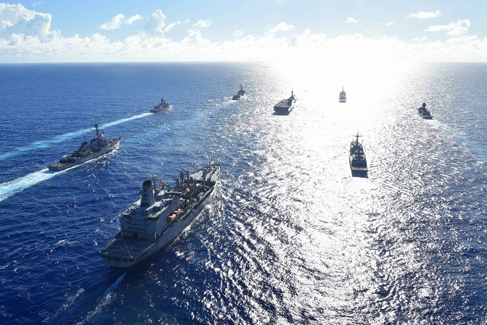 Hình ảnh 'cỗ máy chiến tranh' của Mỹ và đồng minh thị uy trên biển Guam