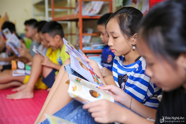 Summer libraries welcome 7,000 children in Nghe An