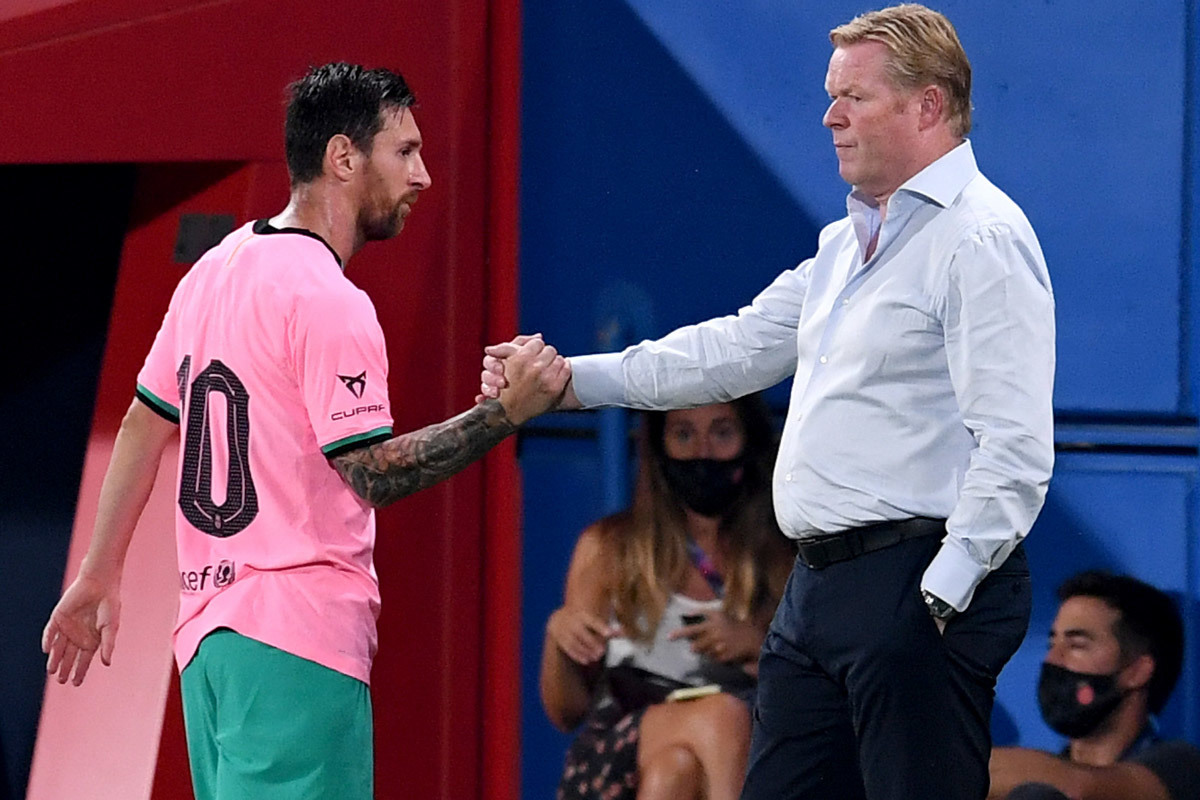 Messi tính chuyện 'lật ghế' Koeman nếu Bartomeu mất chức