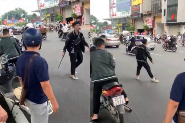 Tạm giữ thanh niên va chạm xe máy với bà bầu đập nát xe người nhắc nhở