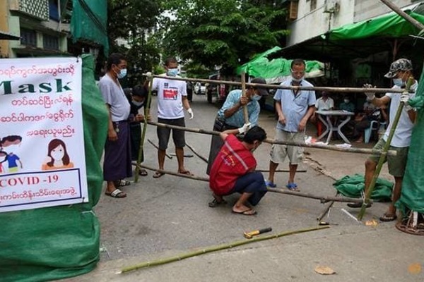 Dịch Covid-19 diễn biến phức tạp, Myanmar nguy cơ hết chỗ cách ly