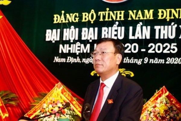 Ông Đoàn Hồng Phong tái đắc cử Bí thư Tỉnh ủy Nam Định