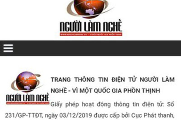 Sẽ dừng hoạt động trang tin nguoilamnghe.vn nếu cơ quan chủ quản không hợp tác
