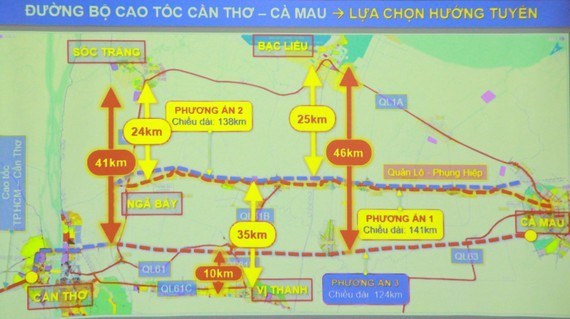 Mekong Delta provinces propose three route options for expressway