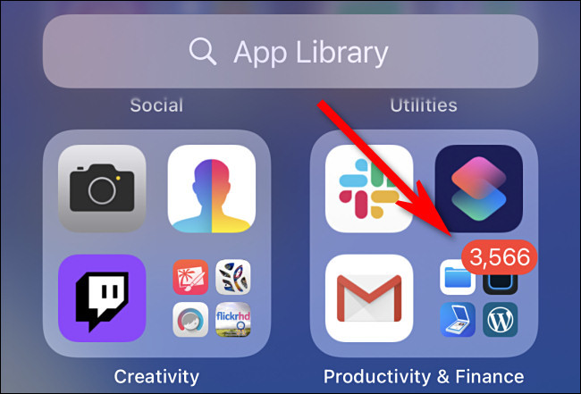 Cách bật tắt biểu tượng thông báo của ứng dụng trên App Library