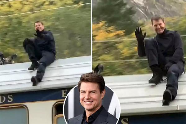 Tom Cruise đóng phim trên nóc tàu cao tốc đang chạy