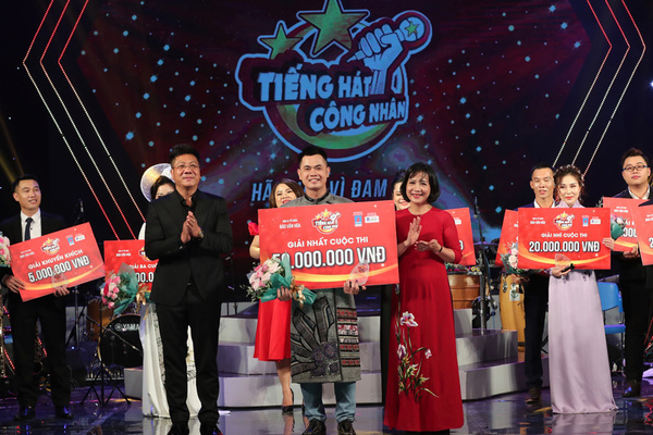 50 triệu đồng được trao cho quán quân Tiếng hát công nhân