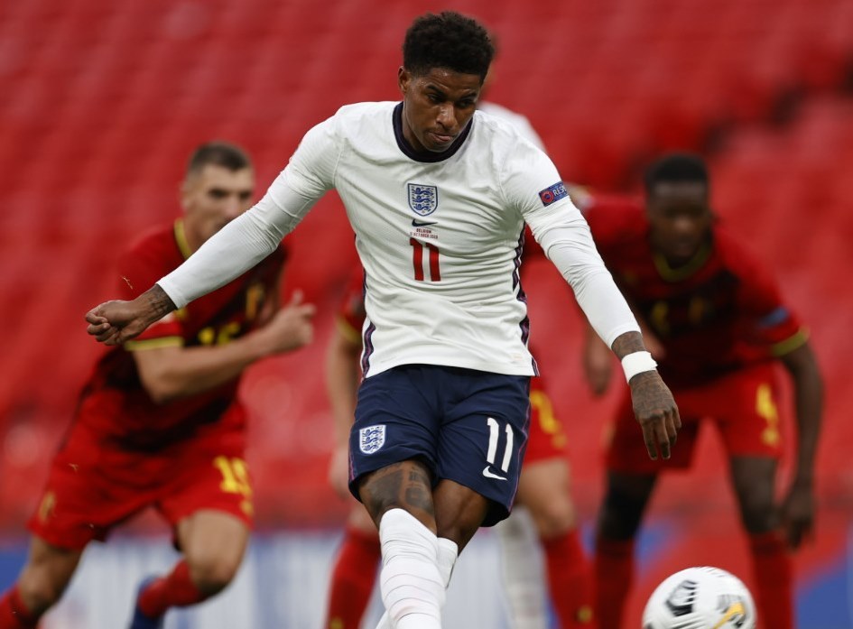 Anh 1-1 Bỉ: Rashford gỡ hòa trên chấm 11m (H2)