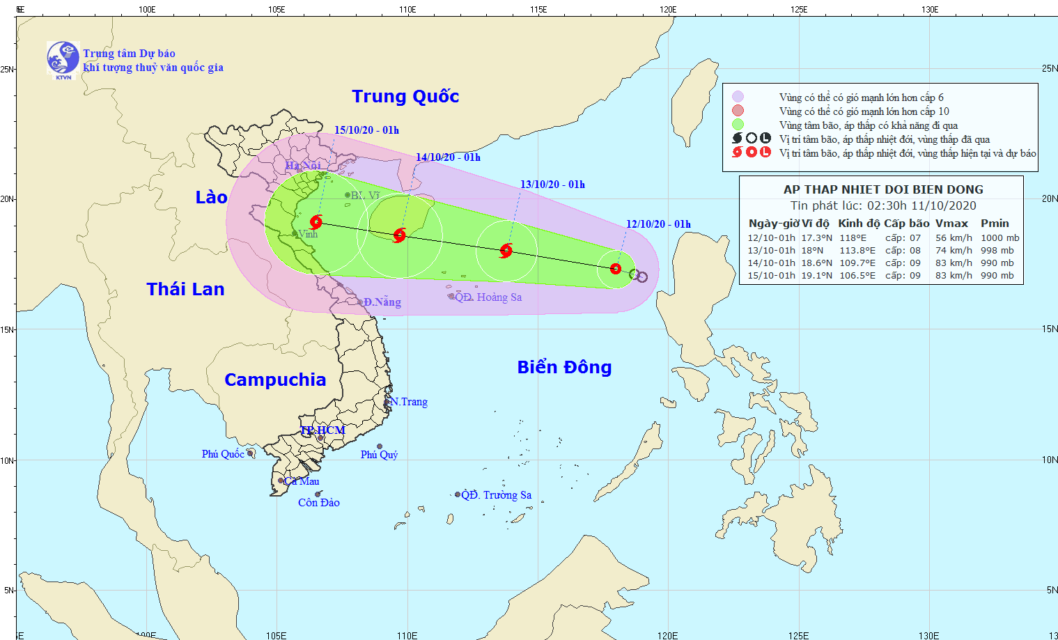 East Sea likely to see formation of two storms this week