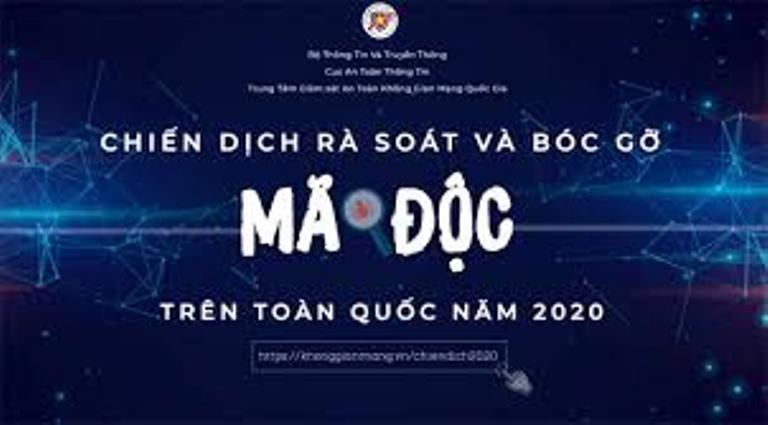 Chiến dịch giảm một nửa tỷ lệ nhiễm mã độc trên toàn quốc