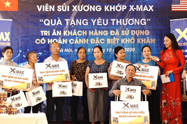 Viên sủi X-MAX tri ân khách hàng có hoàn cảnh khó khăn