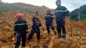Landslide disaster: Rescue workers search for 17 in debris in central Vietnam