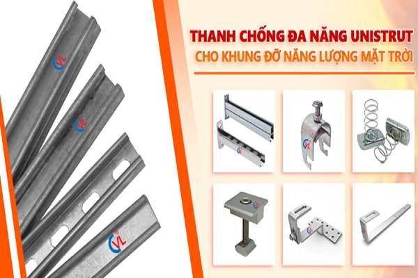 Thanh đa năng Unistrut CVL cho khung đỡ năng lượng mặt trời