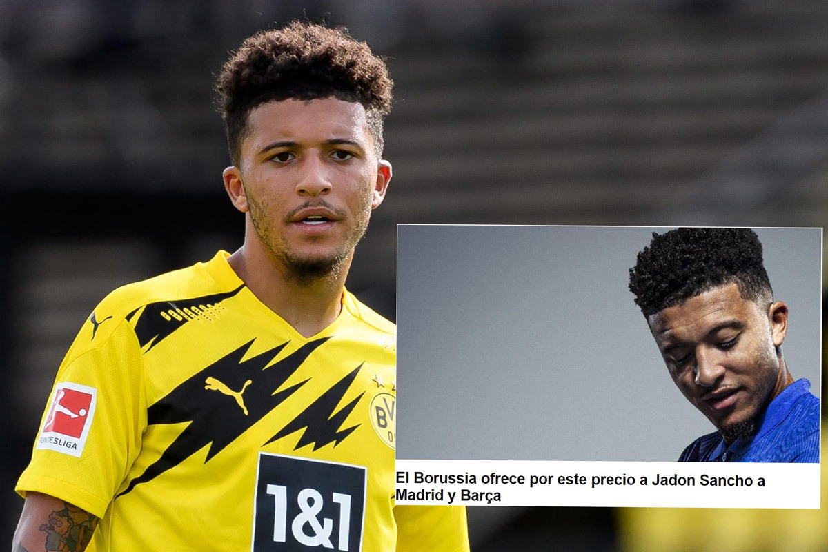 Dortmund báo giá Jadon Sancho cho Barca và Real