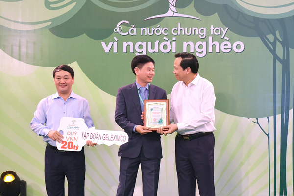 Tập đoàn Geleximco dành 20 tỷ đồng ủng hộ quỹ vì người nghèo