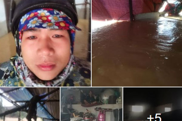 Mắc kẹt trong nhà ngập khuất tầm nhìn, không có đồ ăn nước uống, nam thanh niên ở Quảng Bình lên mạng cầu cứu: 