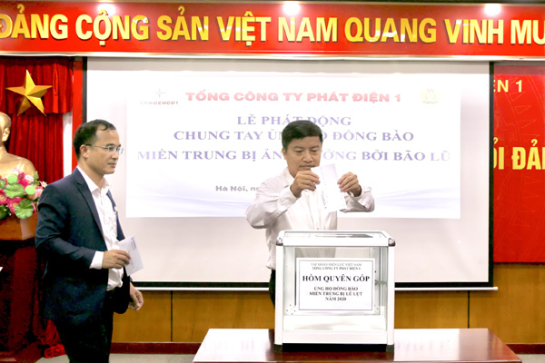 EVNGenco 1 quyên góp 500 triệu hỗ trợ đồng bào miền Trung