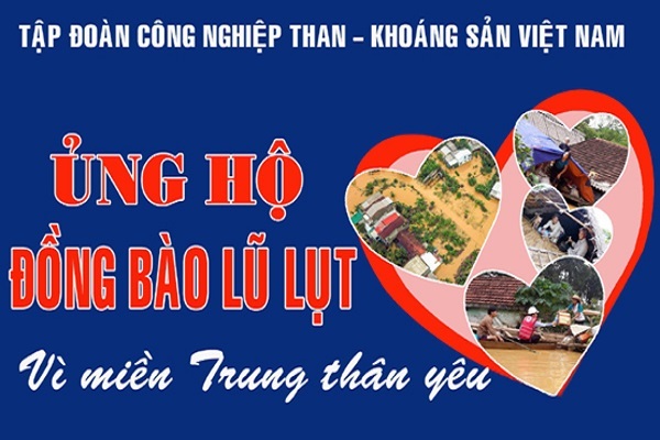 Tập đoàn TKV ủng hộ 5 tỷ đồng giúp đồng bào vùng lũ miền Trung