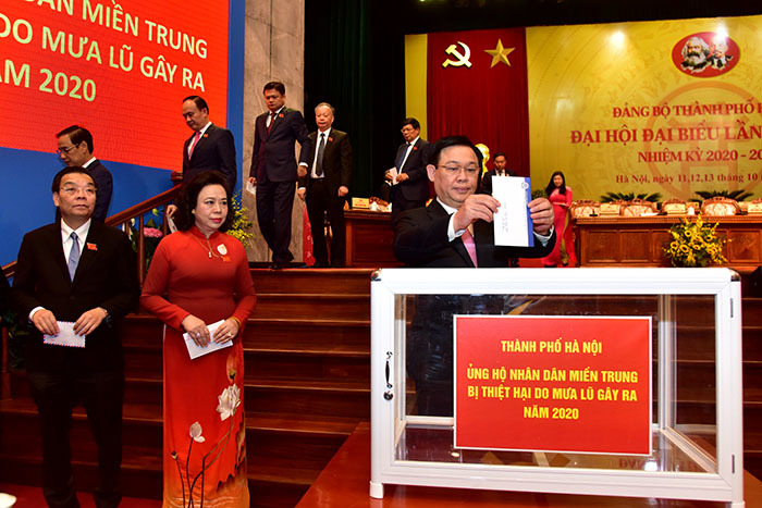 Hà Nội tiếp tục kêu gọi ủng hộ nhân dân miền Trung bị thiệt hại do mưa lũ