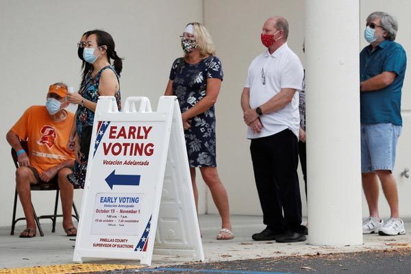 Số người Mỹ bỏ phiếu sớm bầu tổng thống cao kỷ lục