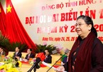 Bà Tòng Thị Phóng tham dự Đại hội đại biểu Đảng bộ tỉnh Hưng Yên