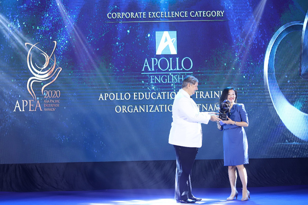 Apollo English được vinh danh Doanh nghiệp xuất sắc châu Á-Thái Bình Dương 2020