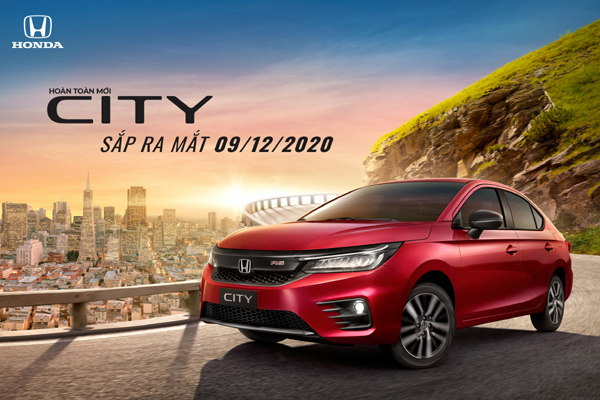 Honda City thế hệ thứ 5 sắp ra mắt thị trường Việt Nam