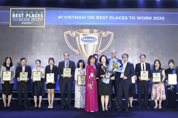 Vinamilk 3 năm liền dẫn đầu danh sách 100 nơi làm việc tốt nhất Việt Nam