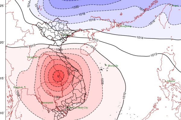 Dự báo thời tiết ngày 28/10: Bão đổ bộ, Bắc Bộ chuyển rét