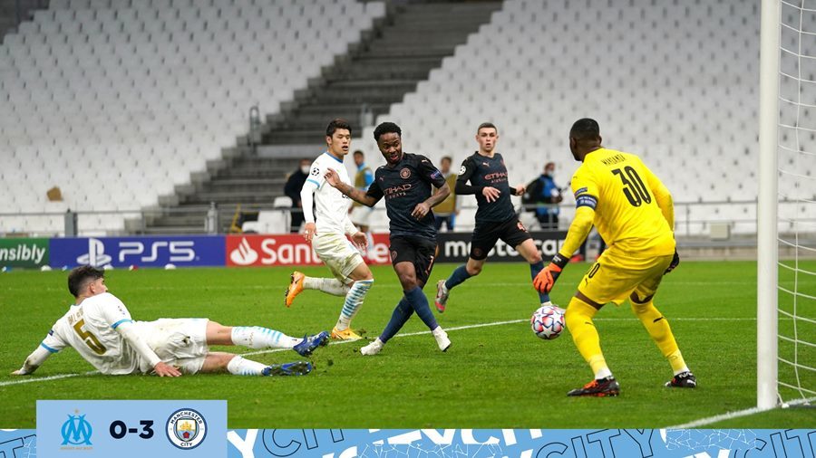 Xem video bàn thắng Marseille 0-3 Man City