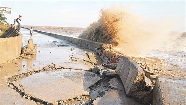 Land erosion worsens in the Mekong Delta