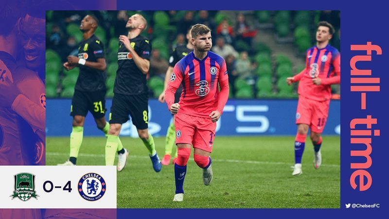 Xem video bàn thắng Krasnodar 0-4 Chelsea