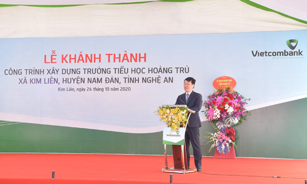 Vietcombank xây trường tặng học sinh Nam Đàn, Nghệ An