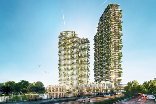 Ecopark xây 2 tòa tháp hướng tới thành biểu tượng xanh của Việt Nam