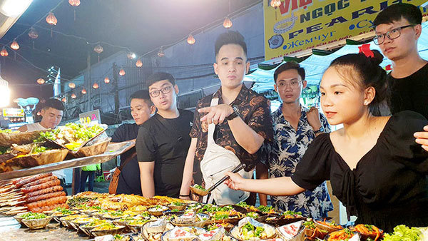 Night market in Phu Quoc Island District