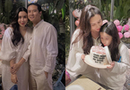 Lưu Hương Giang đón tuổi 37 bên Hồ Hoài Anh và con gái
