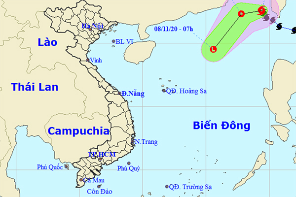 Bão số 11 có thể tan trên biển