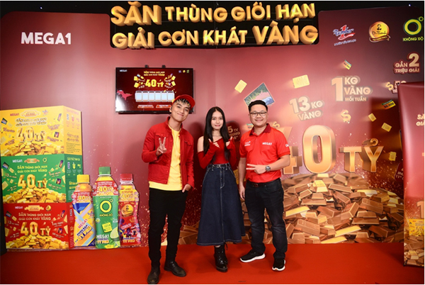 Thêm khách hàng trúng vàng khi ‘săn thùng’ trên ứng dụng Mega1