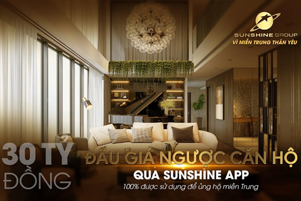 Sunshine Group đấu giá từ thiện ủng hộ miền Trung