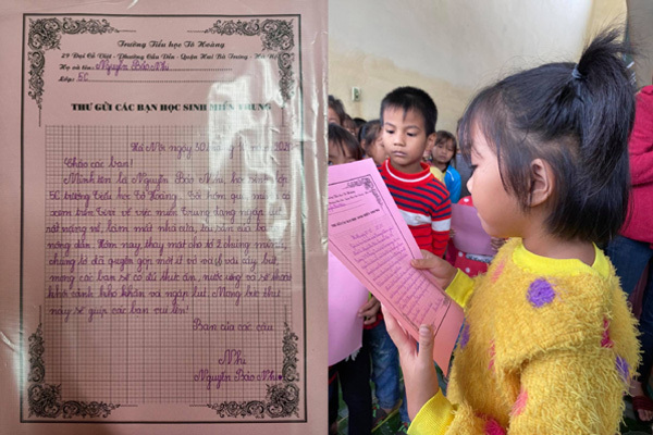 Lá thư yêu thương học sinh Hà Nội gửi tới các bạn miền Trung