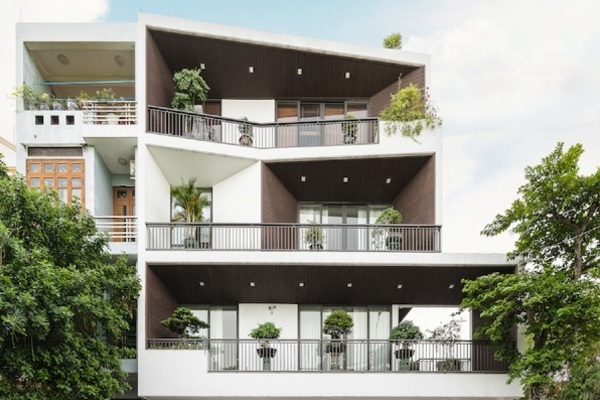 Ngôi nhà độc đáo có mặt tiền hình những chiếc phễu
