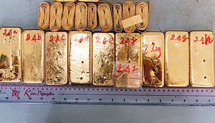 Shocking smuggling case: 51kg of gold carried across border to Vietnam